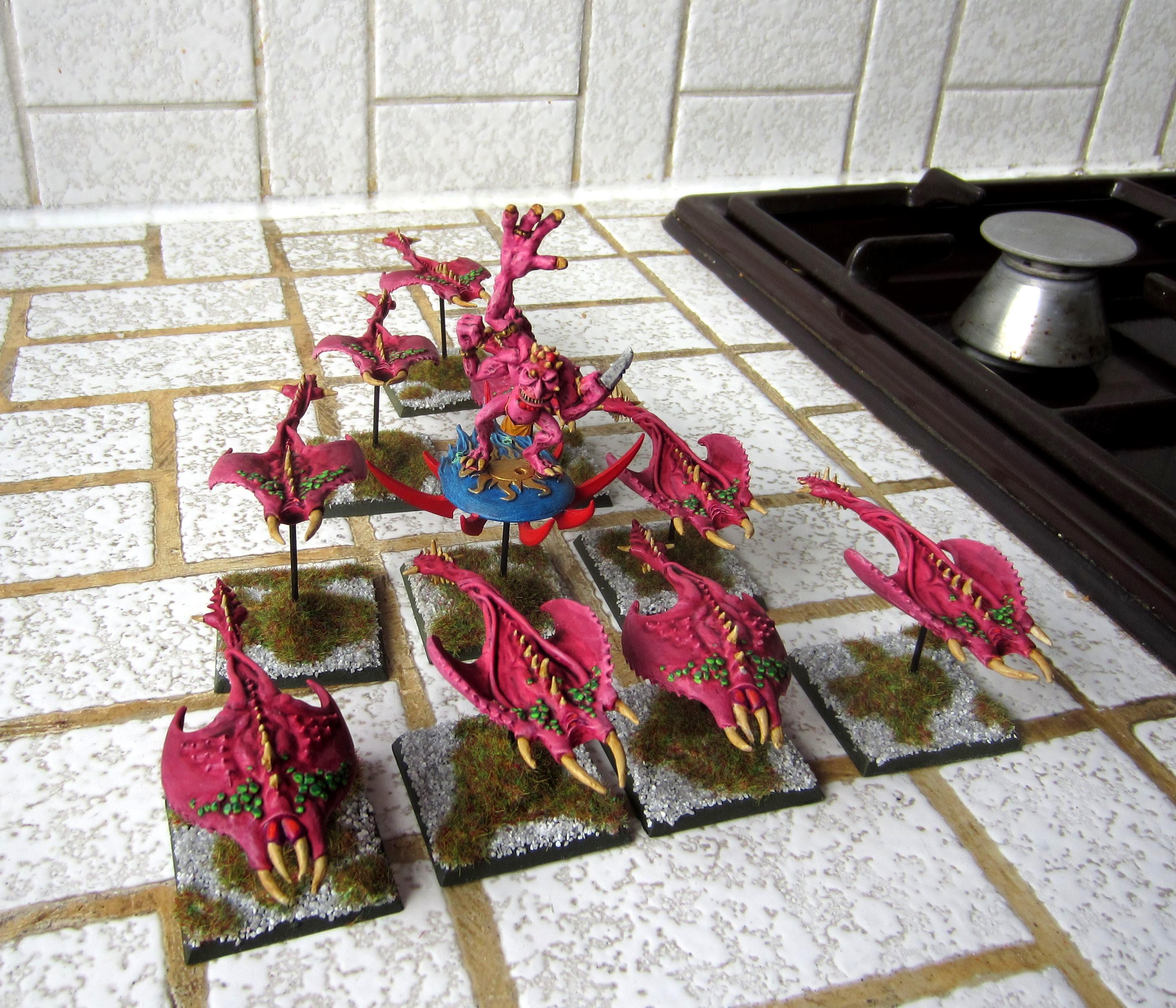 Chaos Daemons Heralds Screamers Tzeentch 2nd Screamer Unit Gallery Dakkadakka 9228